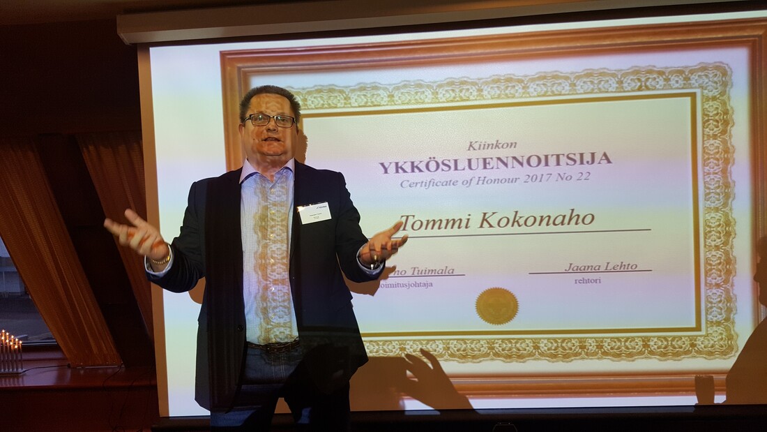 Vuoden Luennoitsija 2017 Tommi Kokonaho